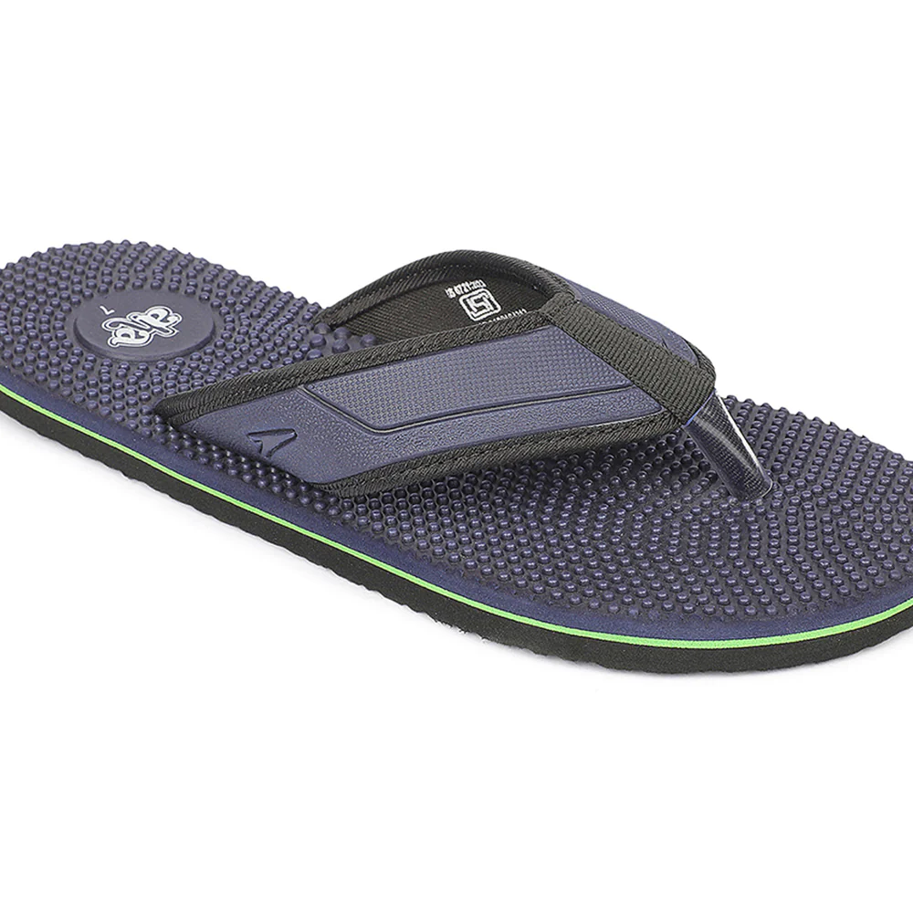 A-HA AGL-156E Teal Blue Casual Slip on Slippers for Men by Liberty - Image 7