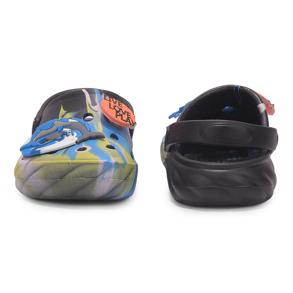A-HA BEACHWALK6 Black Casual Clogs Sandal for Kids by Liberty - Image 6