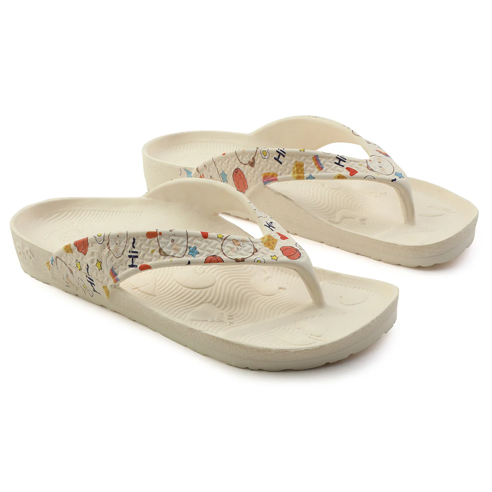 A-HA Beige Casual Slipper For Women HAPPI-LE By Liberty - Image 4