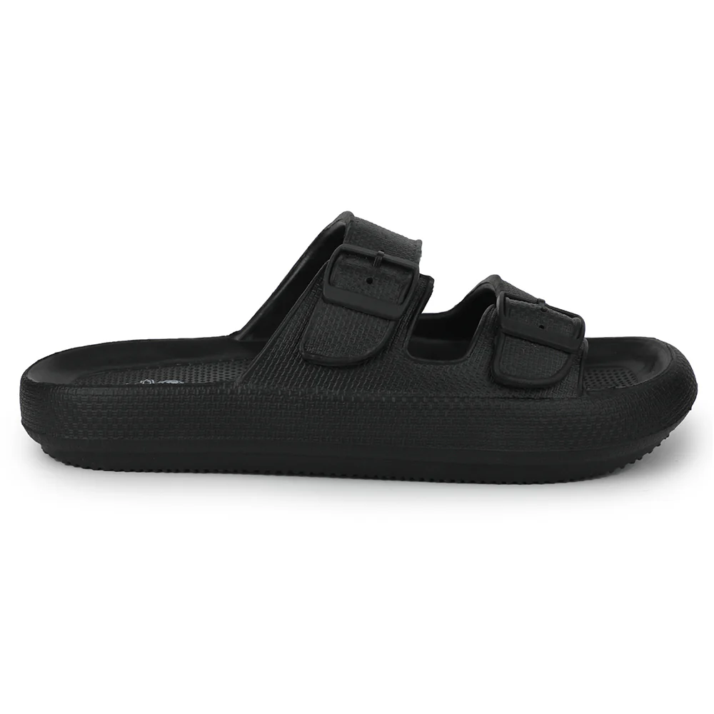 A-HA Black Casual Sandal For Men GMF-07E By Liberty - Image 2