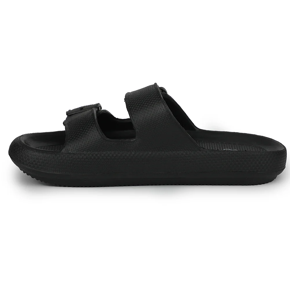 A-HA Black Casual Sandal For Men GMF-07E By Liberty - Image 3
