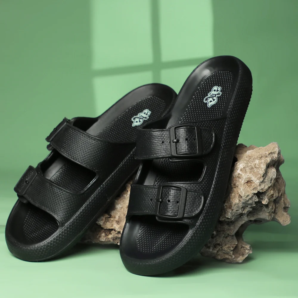 A-HA Black Casual Sandal For Men GMF-07E By Liberty - Image 4