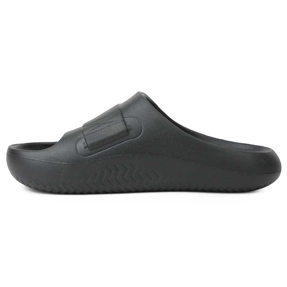 A-HA Black Casual Slides For Men DREAMWALKM By Liberty - Image 5