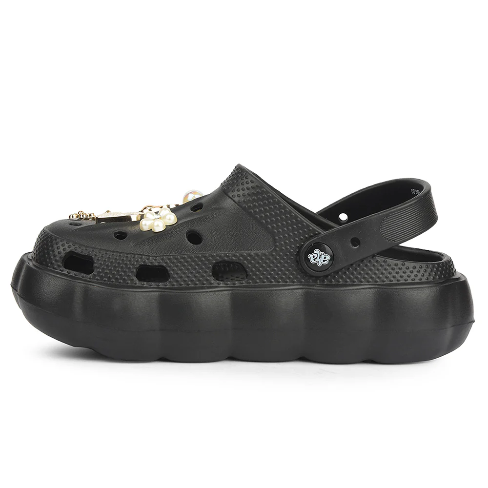 A-HA Black Casual Sling Back Clogs For Women ZQ-SH-012 By Liberty - Image 3
