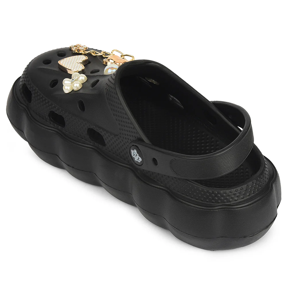 A-HA Black Casual Sling Back Clogs For Women ZQ-SH-012 By Liberty - Image 4