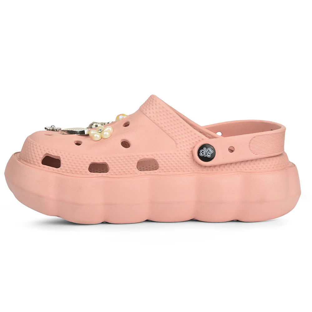A-HA Peach Casual Sling Back Clogs For Women ZQ-SH-012 By Liberty - Image 3