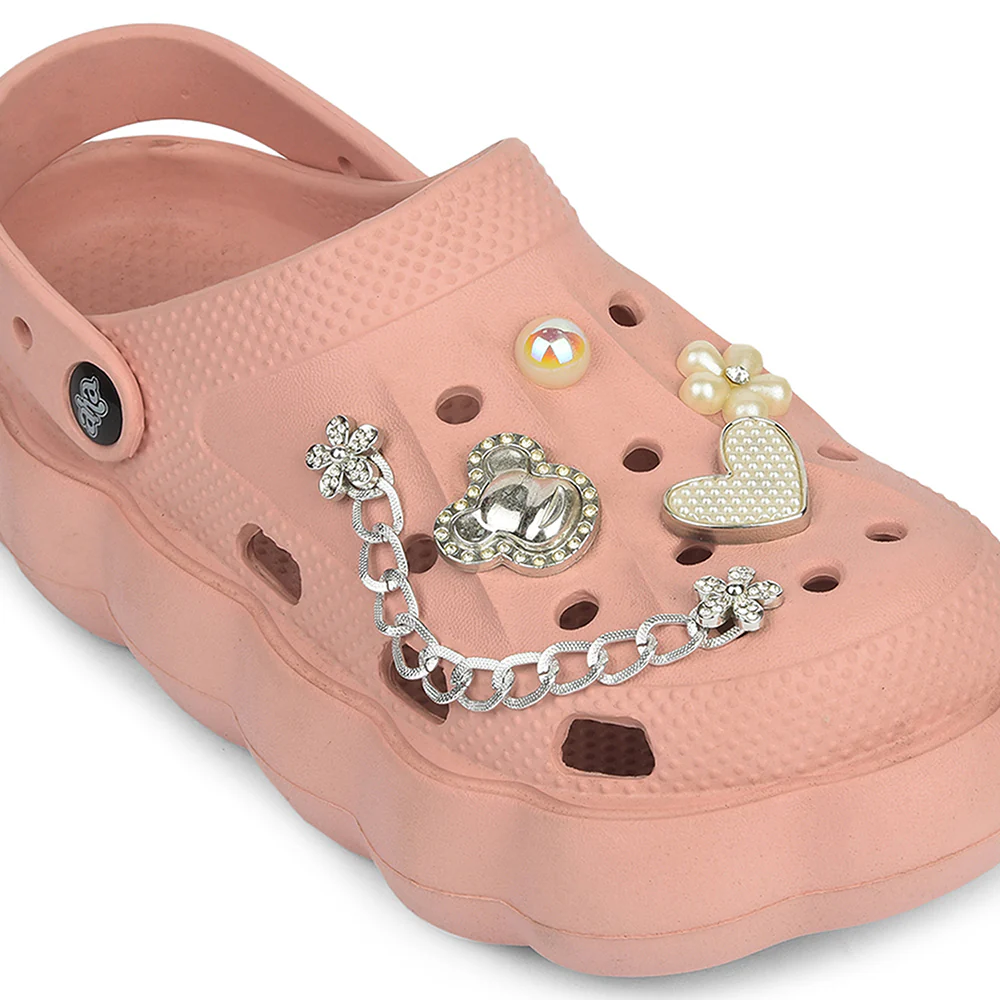 A-HA Peach Casual Sling Back Clogs For Women ZQ-SH-012 By Liberty - Image 5