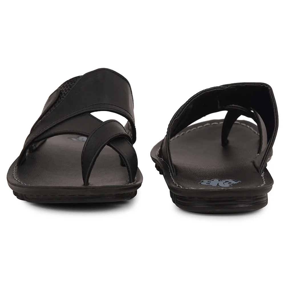 A-HA Black Casual Slipper For Men 2137-50 By Liberty - Image 6