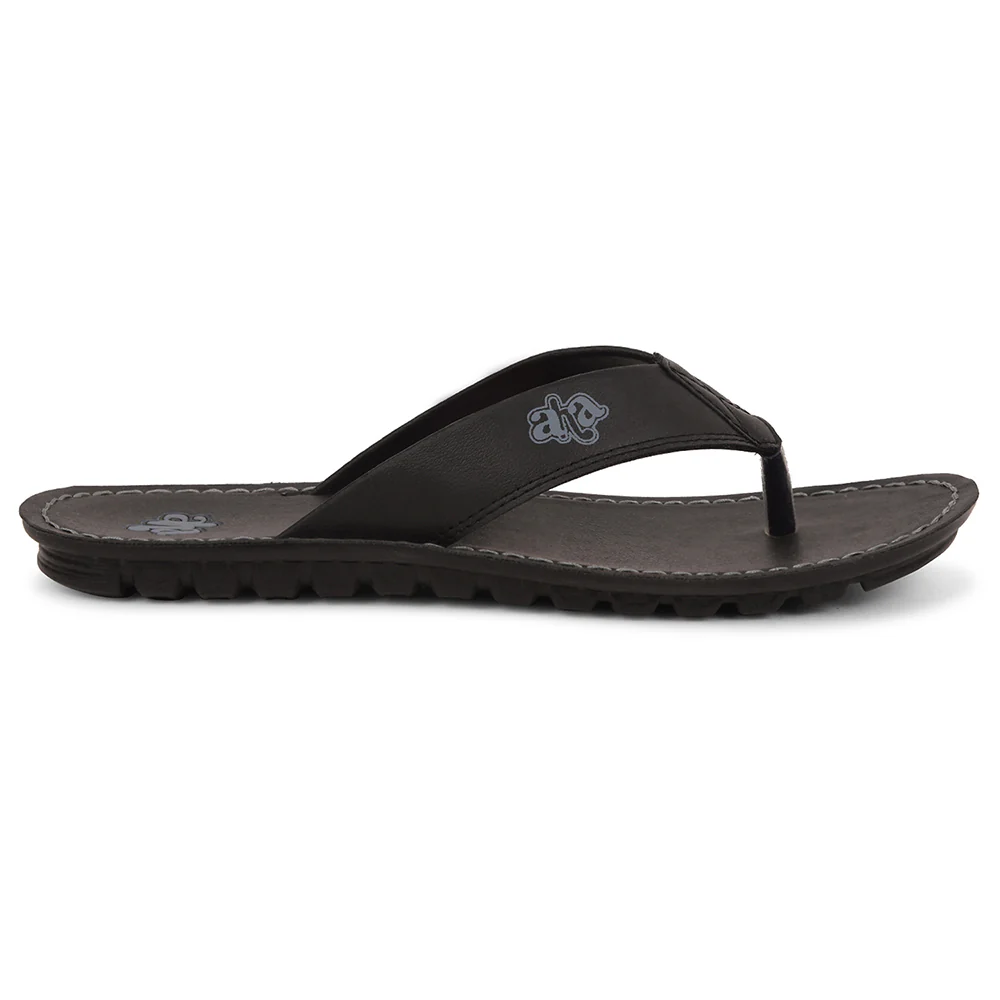A-HA Black Casual Slipper For Men 2137-51 By Liberty - Image 2