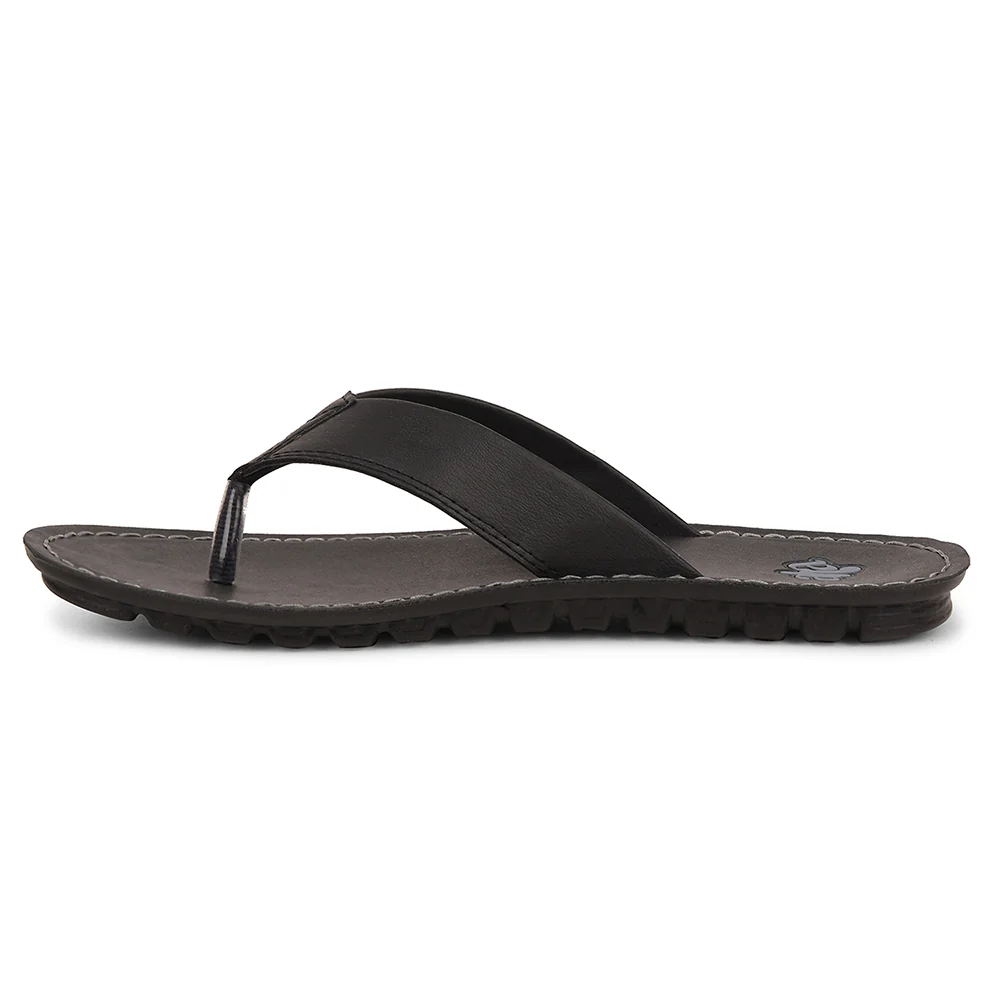 A-HA Black Casual Slipper For Men 2137-51 By Liberty - Image 3
