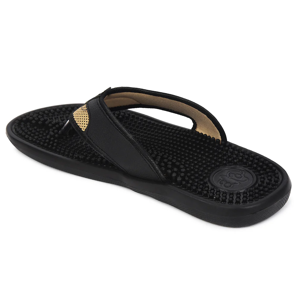 A-HA Black Casual Slipper For Men ACCUPRO1E By Liberty - Image 6