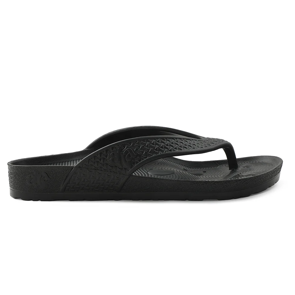 A-HA Black Casual Slipper For Men HAPPI-ME By Liberty - Image 4