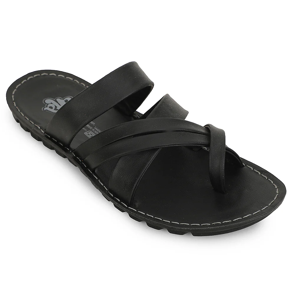 A-HA Black Casual Slipper For Men MPU-56 By Liberty