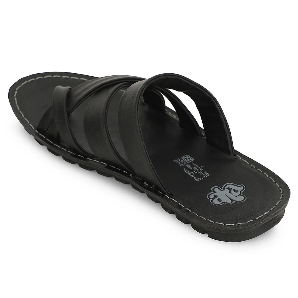 A-HA Black Casual Slipper For Men MPU-56 By Liberty - Image 4