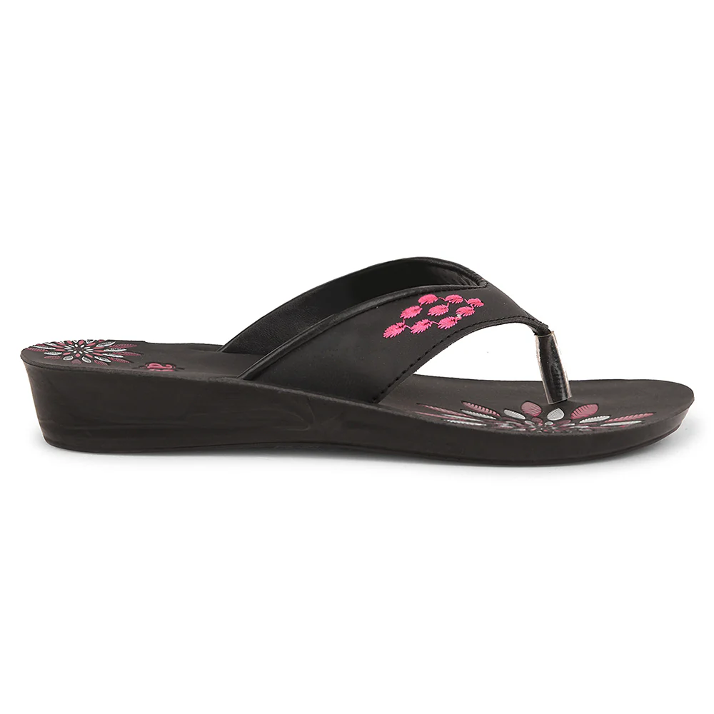 A-HA Black Casual Slipper For Women AVNI-10 By Liberty - Image 2