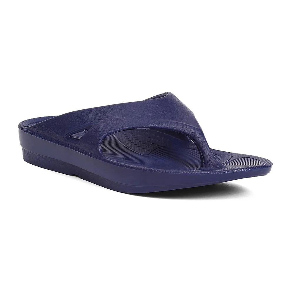 A-HA BOUNCE Navy Blue Casual Slip on Slippers for Men by Liberty