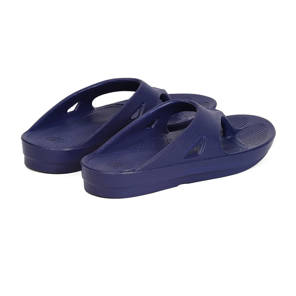 A-HA BOUNCE Navy Blue Casual Slip on Slippers for Men by Liberty - Image 7
