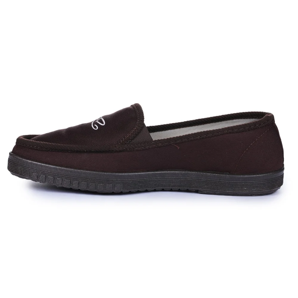 A-HA Brown Casual Drill Non Lacing Shoes For Men WALKER-E By Liberty - Image 3