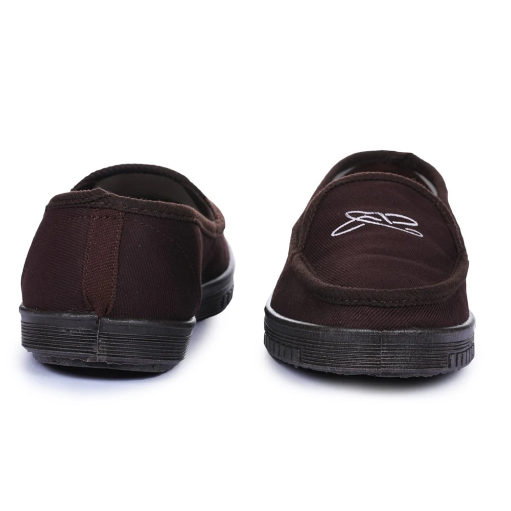 A-HA Brown Casual Drill Non Lacing Shoes For Men WALKER-E By Liberty - Image 6