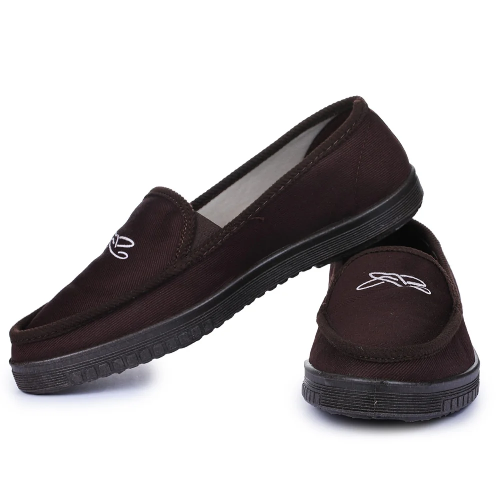 A-HA Brown Casual Drill Non Lacing Shoes For Men WALKER-E By Liberty - Image 7