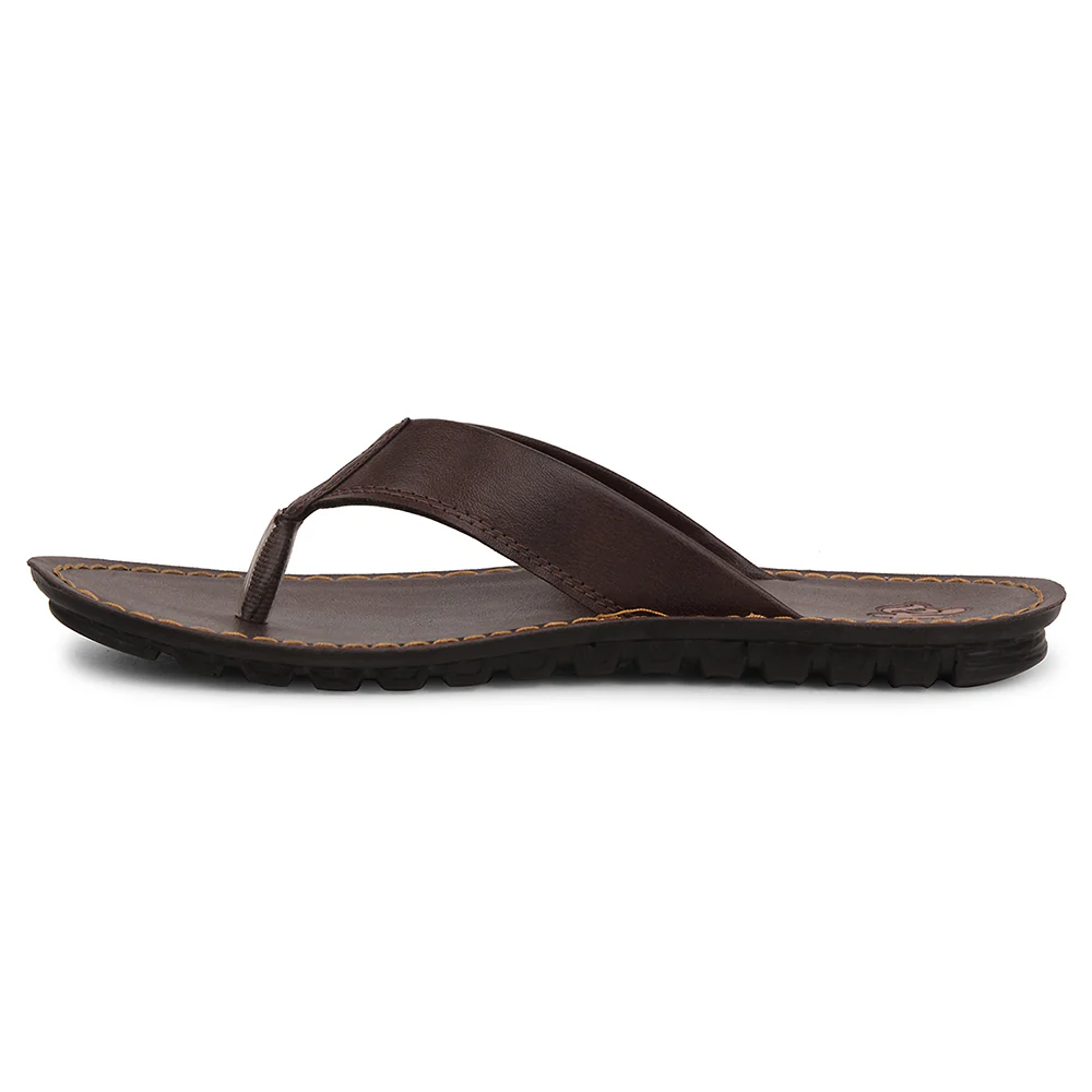 A-HA Brown Casual Slipper For Men 2137-51 By Liberty - Image 3