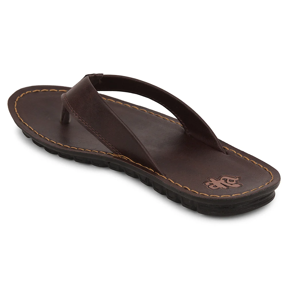 A-HA Brown Casual Slipper For Men 2137-51 By Liberty - Image 4