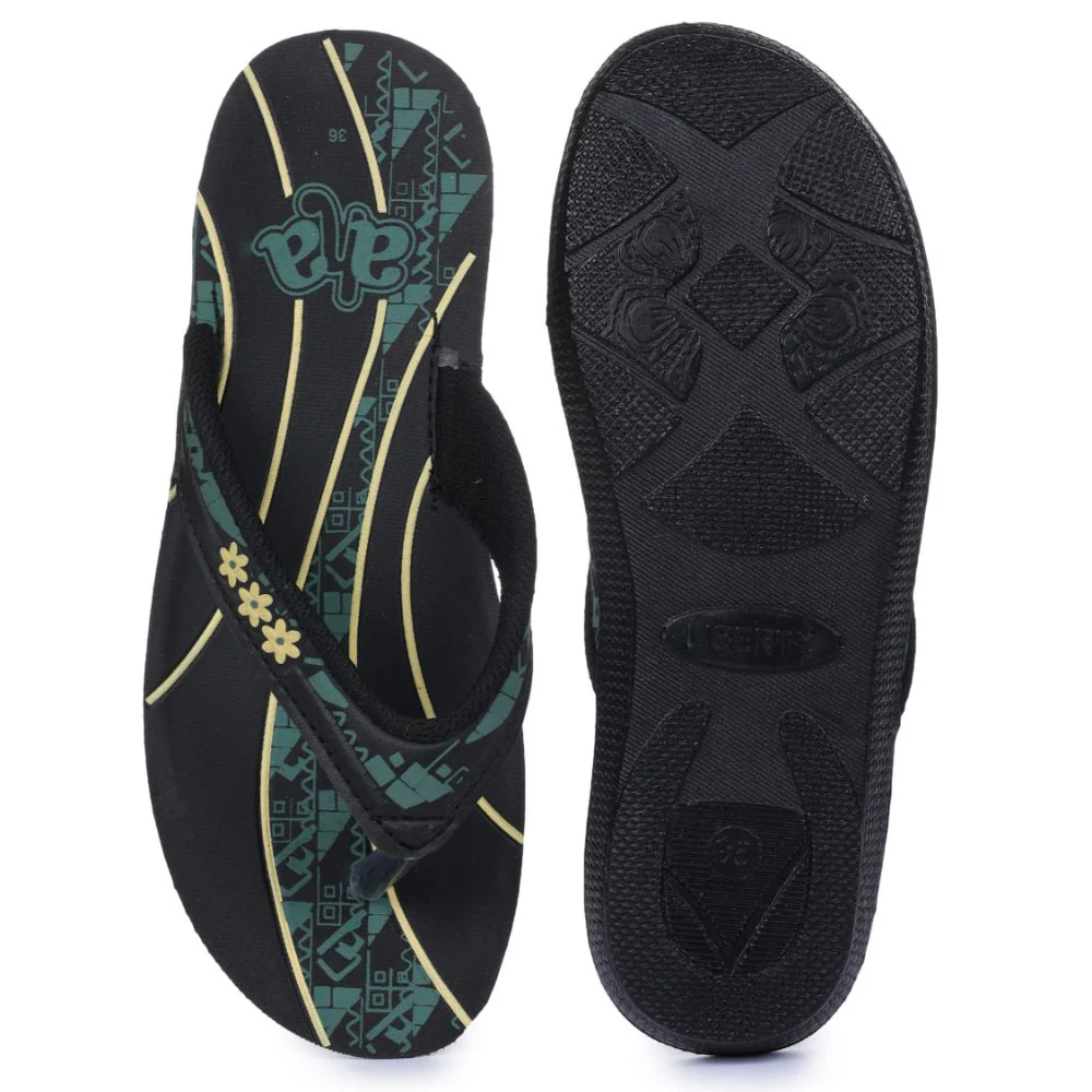A-HA By Liberty BERLIN Women Casual Black Slippers - Image 4