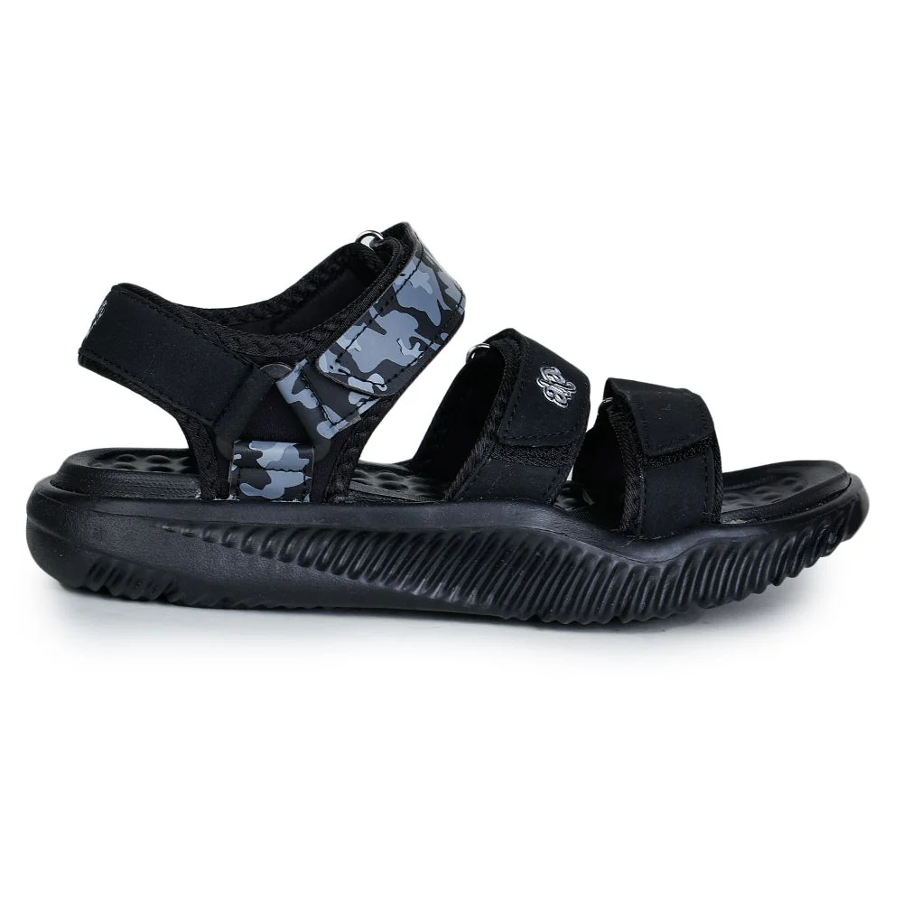 A-HA Casual Black Sandals For Men STAMINA-9 By Liberty - Image 2