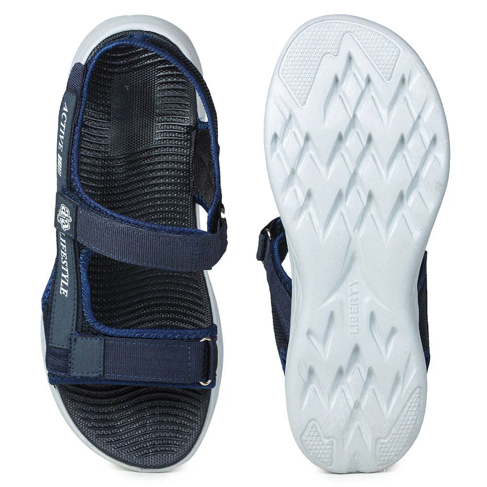A-HA Casual Blue Sandals For Men IMPACT-8 By Liberty - Image 4