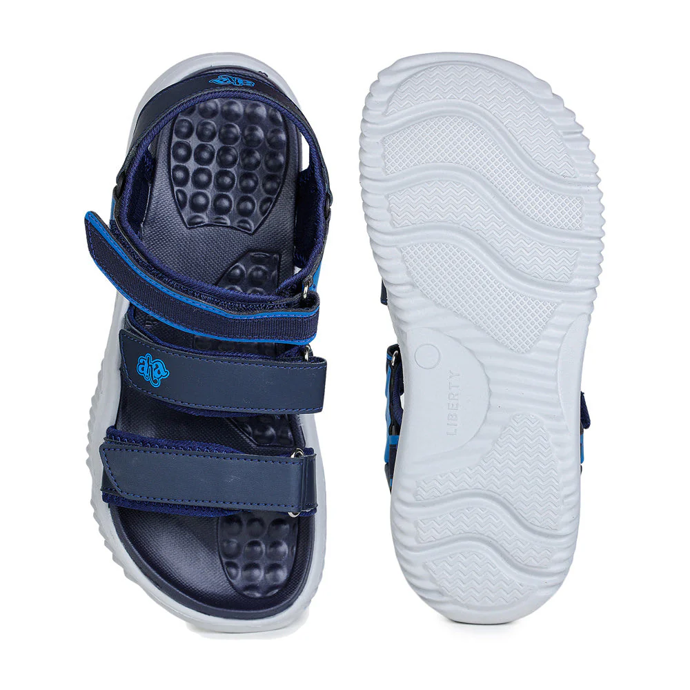 A-HA Casual Blue Sandals For Men STAMINA-8 By Liberty - Image 4