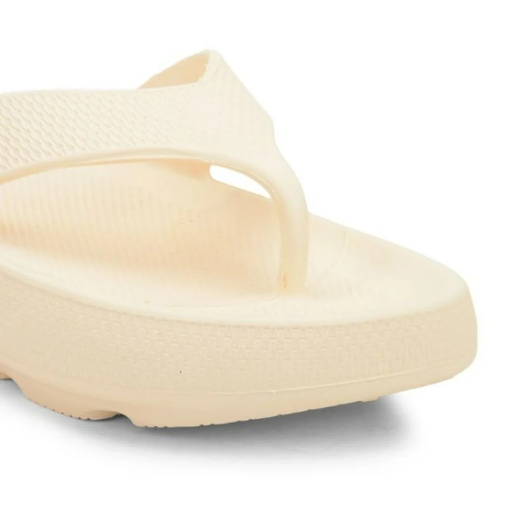 A-HA Casual Beige Flip Flop For Women COMFYWALK2 By Liberty - Image 5