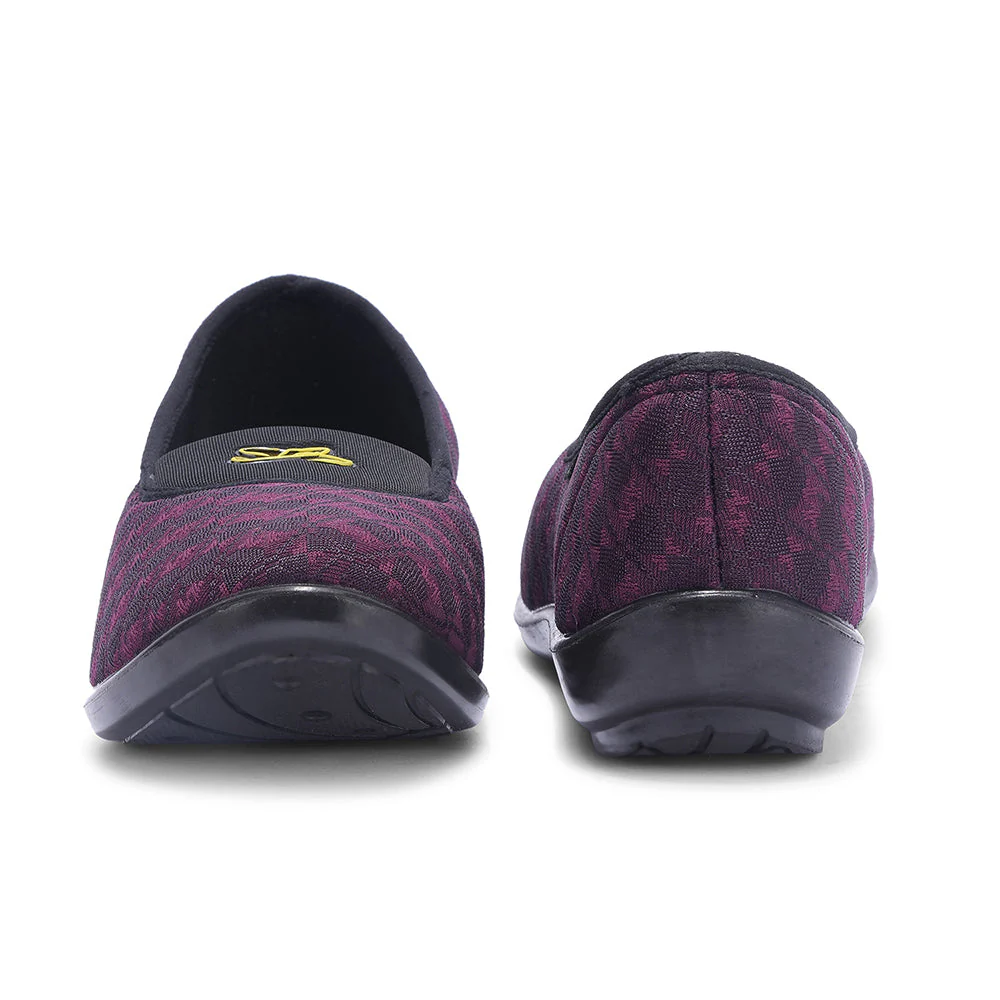 A-HA By Liberty ELENA-214 Women Casual Maroon Ballerina Shoes - Image 4