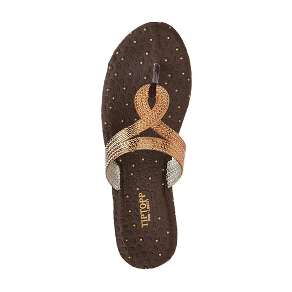 A-HA By Liberty ETHNIC-05 Women Ethnic Copper Slippers - Image 4