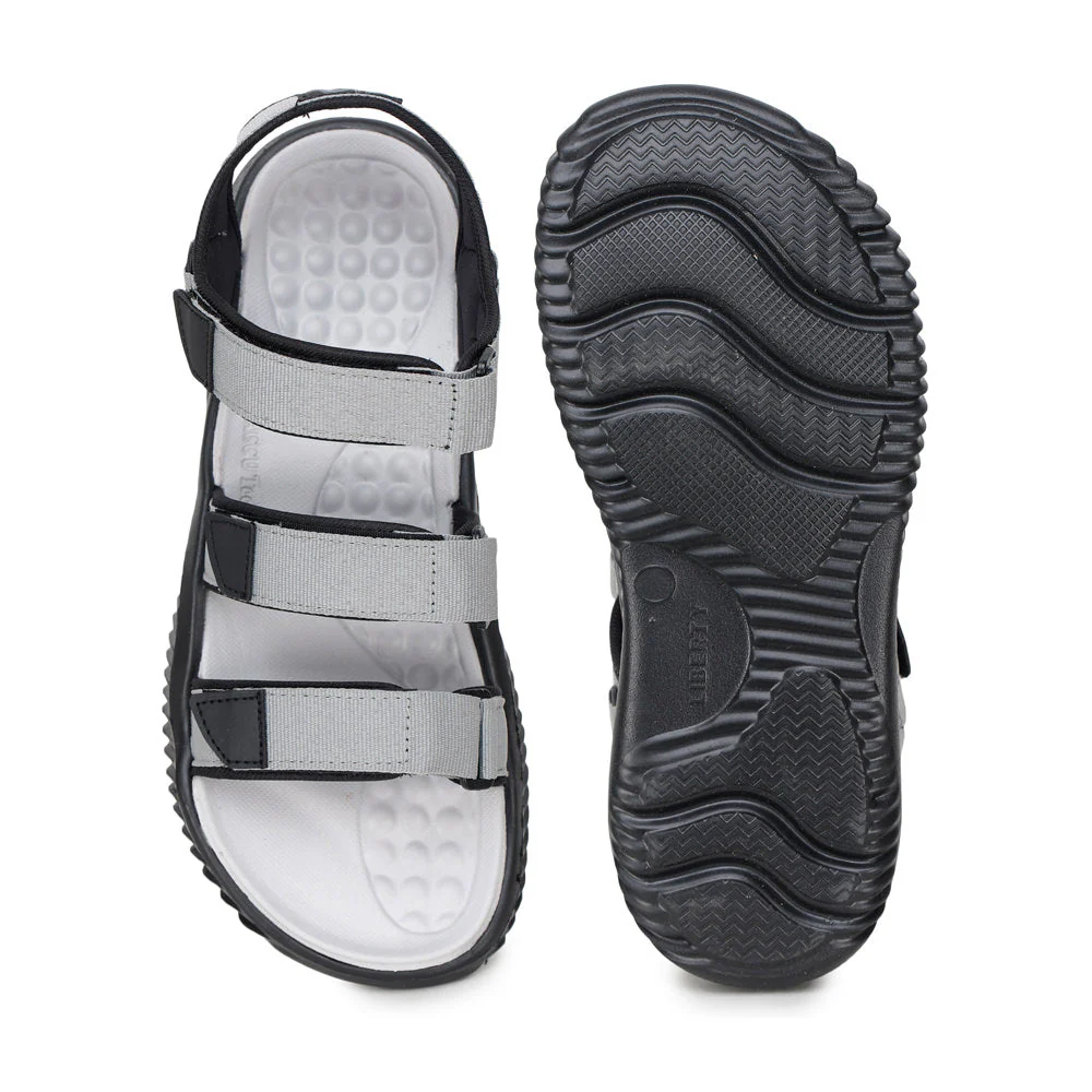 A-HA Casual Grey Sandals For Men STAMINA-4 By Liberty - Image 4