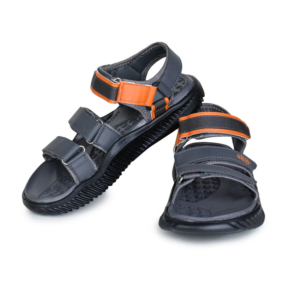 A-HA Casual Grey Sandals For Men STAMINA-8 By Liberty - Image 3