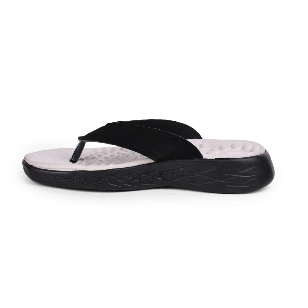 A-HA Casual Black Flip Flop For Men IMPACT-21 By Liberty - Image 3