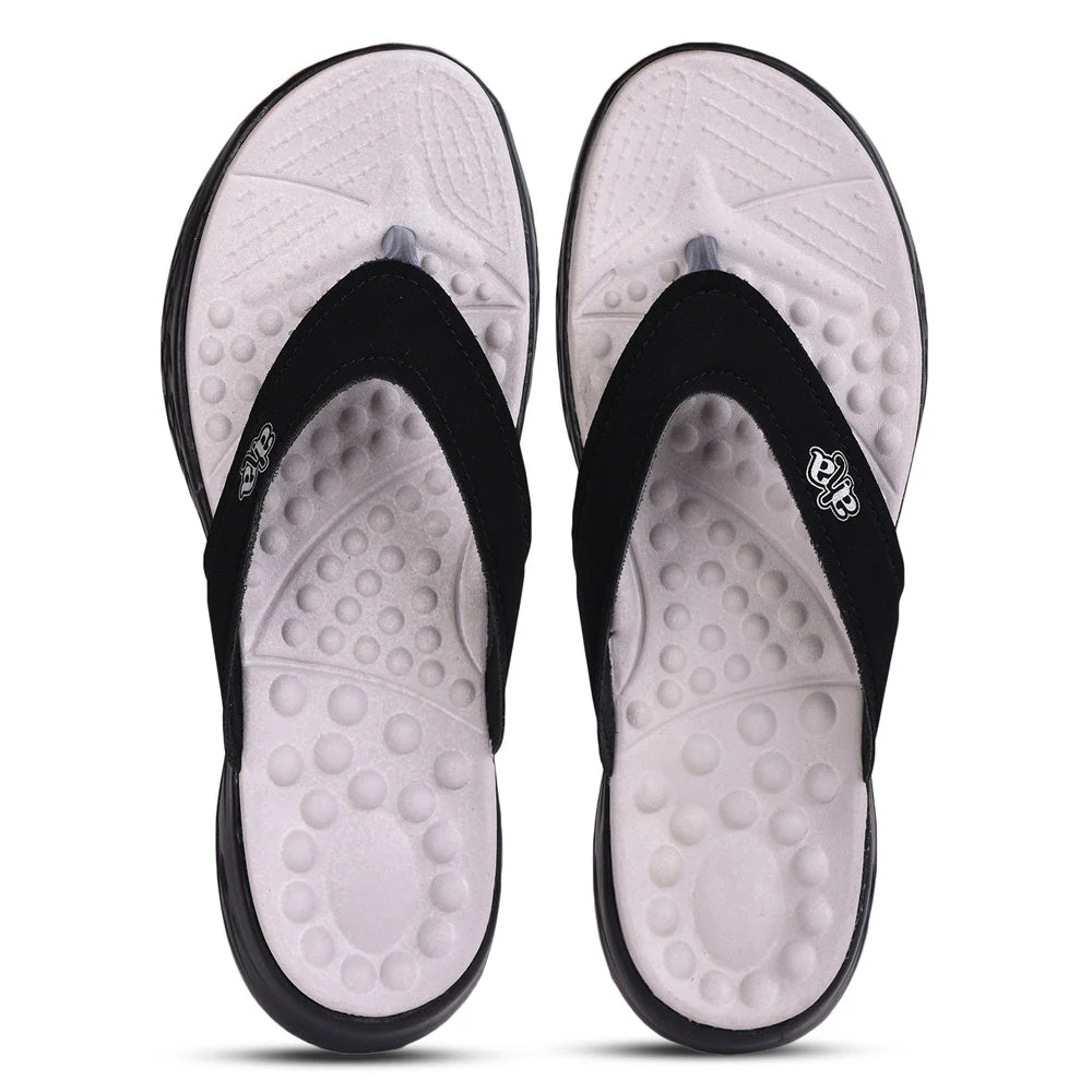 A-HA Casual Black Flip Flop For Men IMPACT-21 By Liberty - Image 6