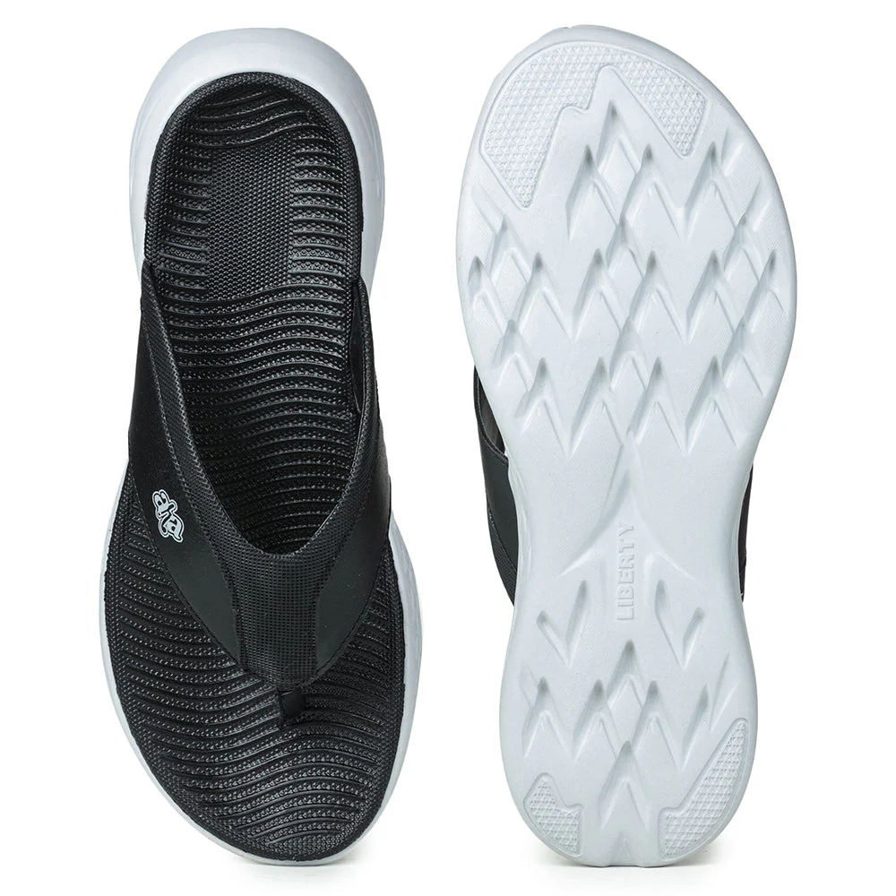A-HA By Liberty IMPACT-6 Black Flip-Flop For Men - Image 5