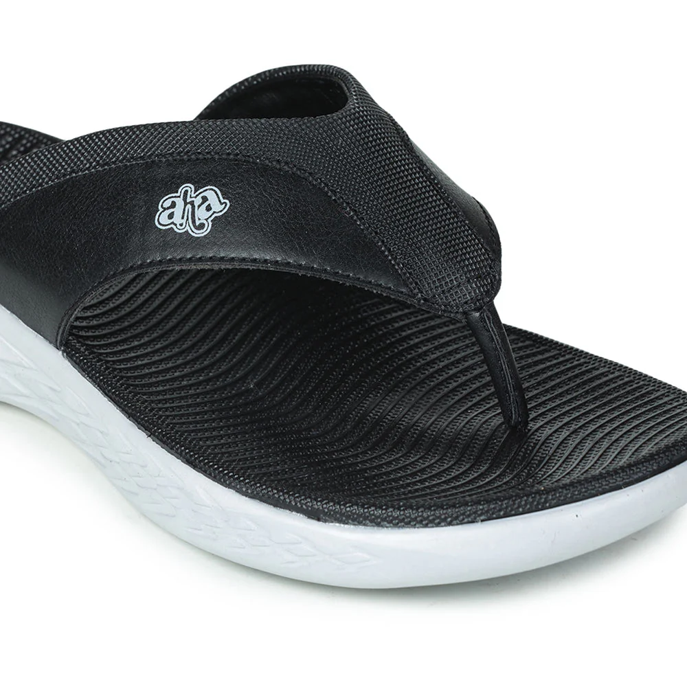 A-HA By Liberty IMPACT-6 Black Flip-Flop For Men - Image 6