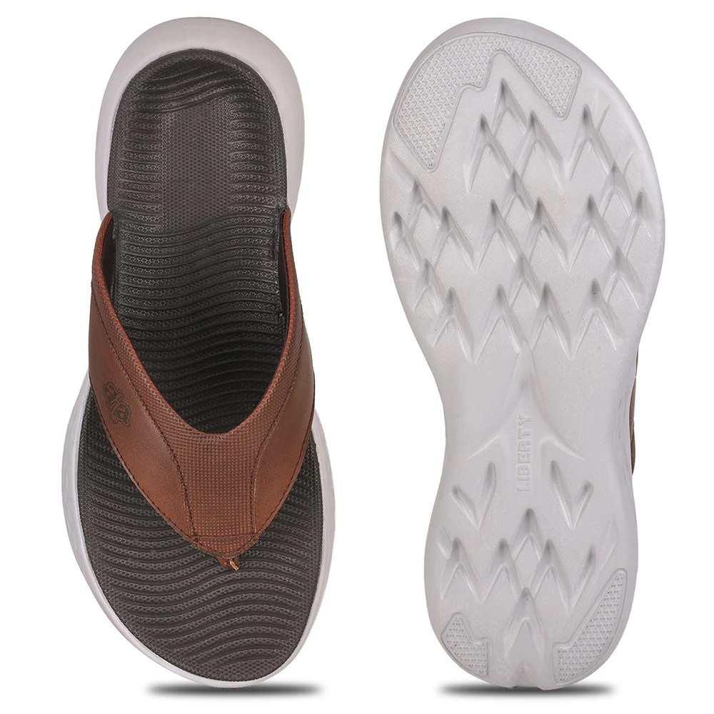 A-HA By Liberty IMPACT-6 Tan Flip-Flop For Men - Image 4
