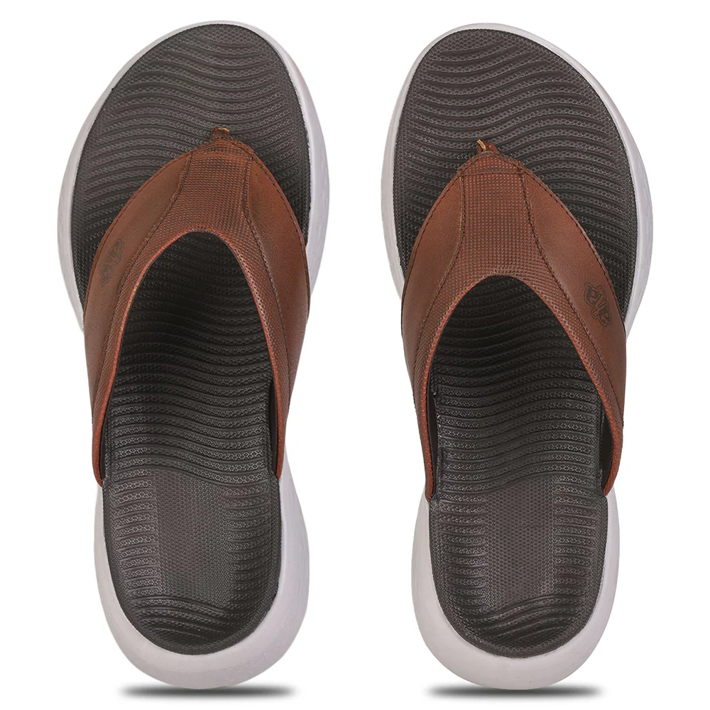 A-HA By Liberty IMPACT-6 Tan Flip-Flop For Men - Image 5