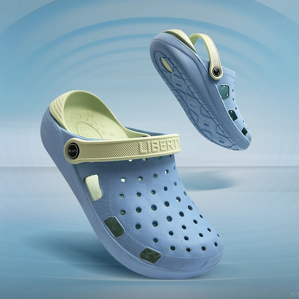 A-HA Blue Slingback Clogs For Women LPMXT-801 By Liberty - Image 4