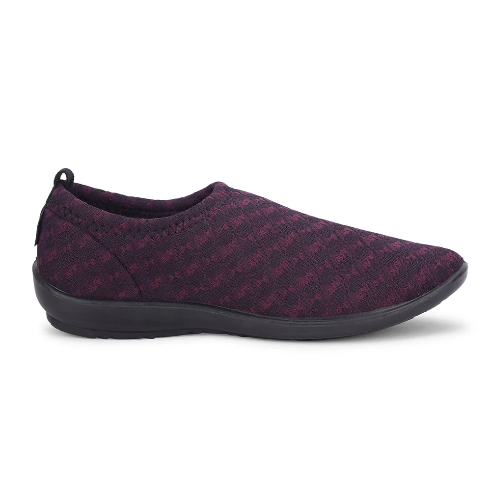 A-HA By Liberty MARINA-203 Women Casual Maroon Ballerina Shoes - Image 2