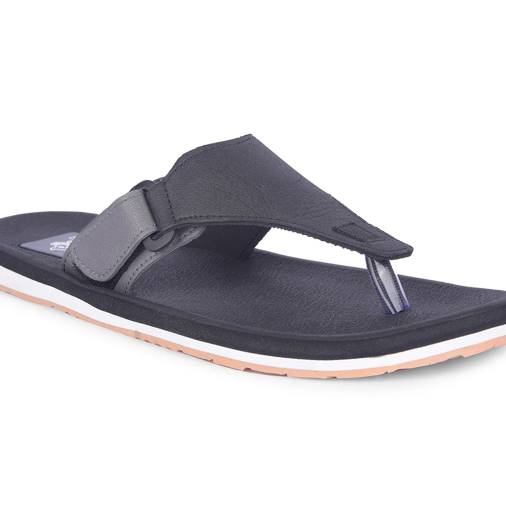 A-HA Casual Black Flip Flop For Men ANCO-01 By Liberty - Image 6