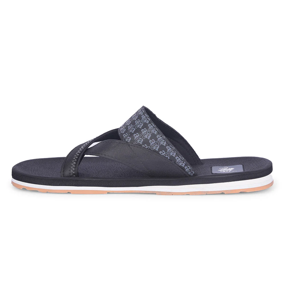 A-HA Casual Black Flip Flop For Men ANCO-02 By Liberty - Image 3