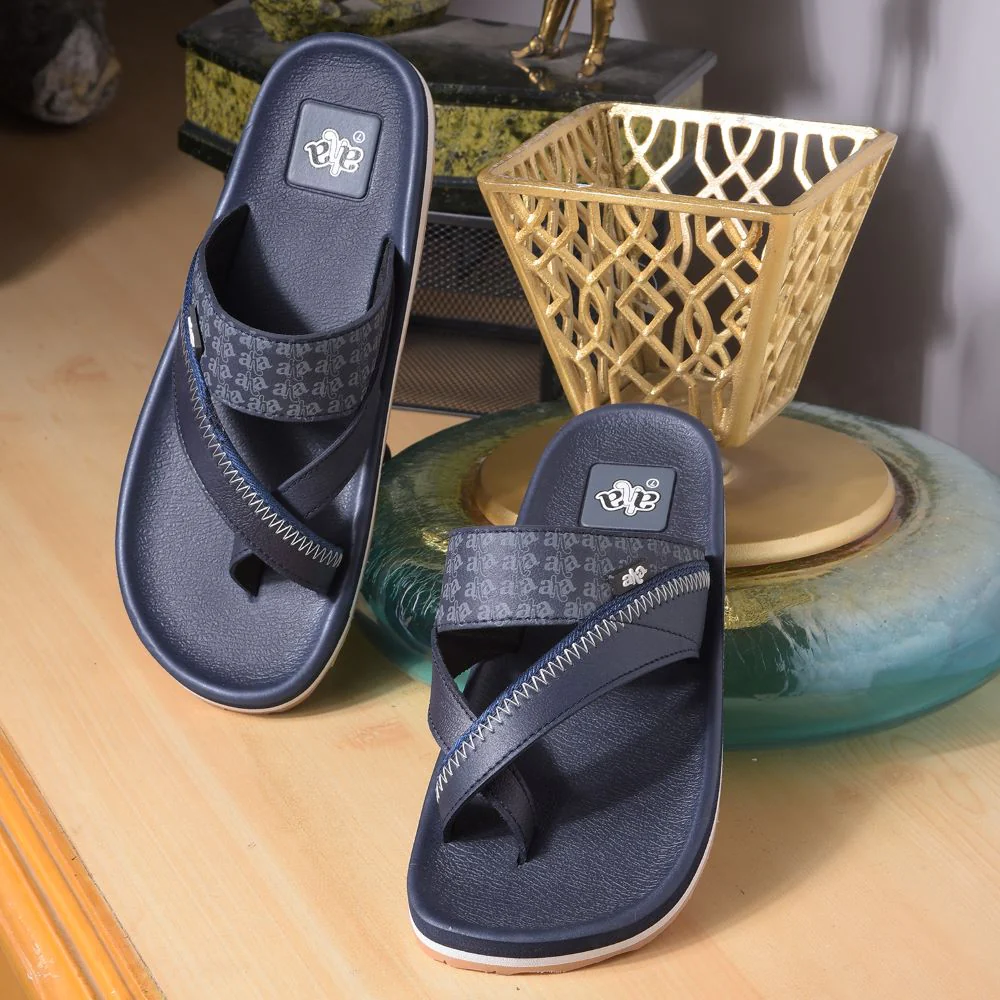 A-HA Casual Black Flip Flop For Men ANCO-02 By Liberty - Image 4