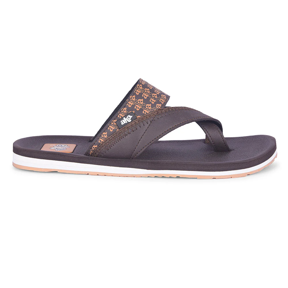A-HA Casual Dark Brown Flip Flop For Men ANCO-02 By Liberty - Image 2