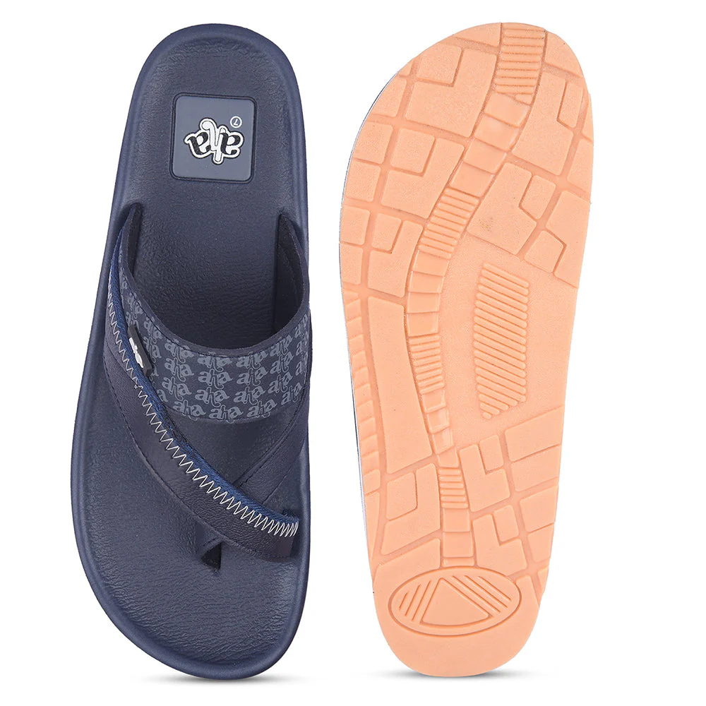 A-HA Casual Navy Blue Flip Flop For Men ANCO-02 By Liberty - Image 6