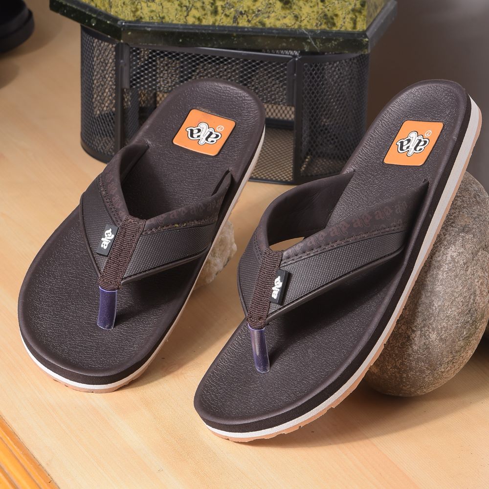 A-HA Casual Brown Flip Flop For Men ANCO-03 By Liberty - Image 4