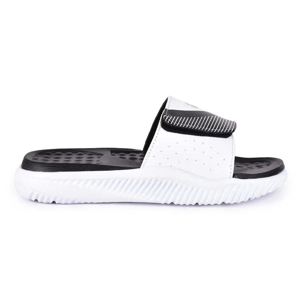 A-HA By Liberty White Slides For Men STAMINA-25 - Image 2